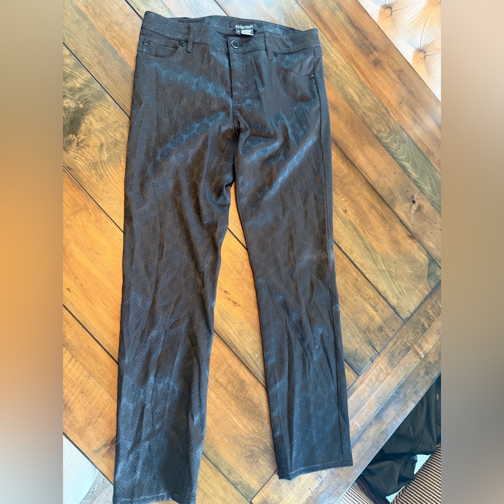 Etcetera Charcoal Textured Trousers